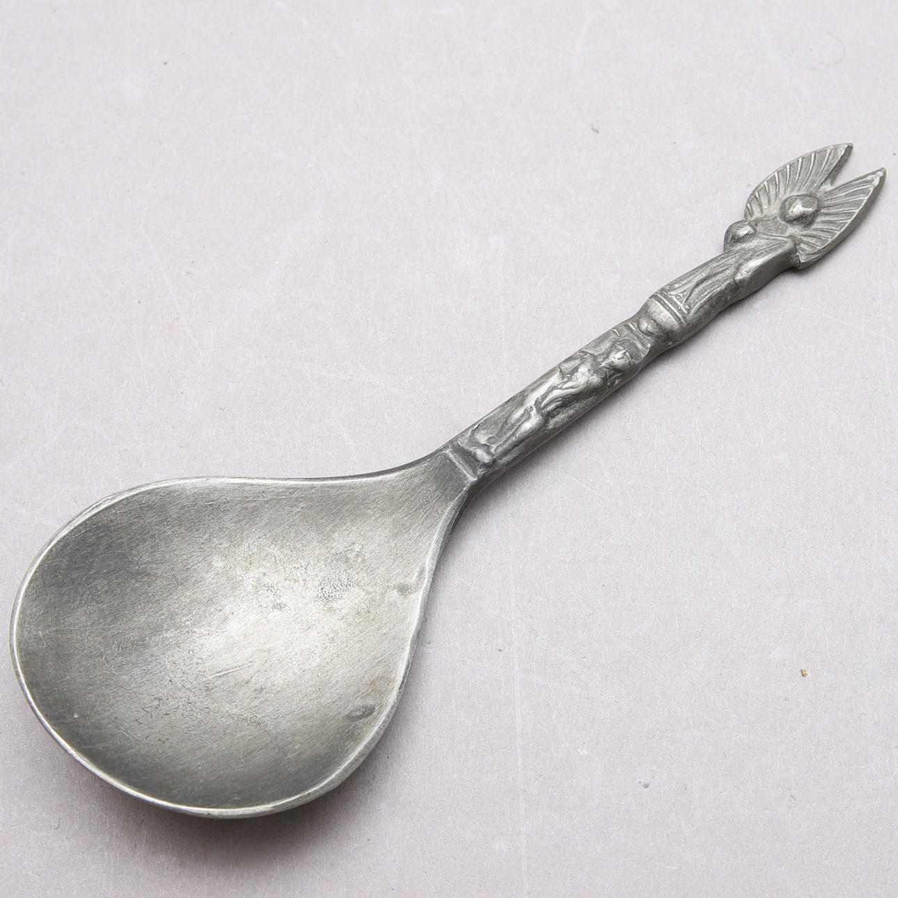 SOUP SPOON, pewter.