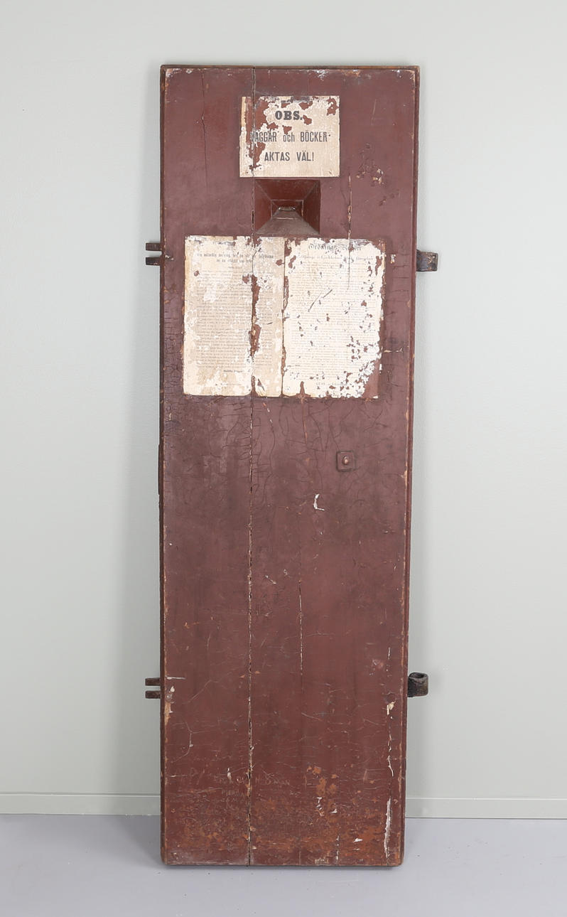 CELLDÖRR, 1800-tal, Stockholms Stads fängelse.