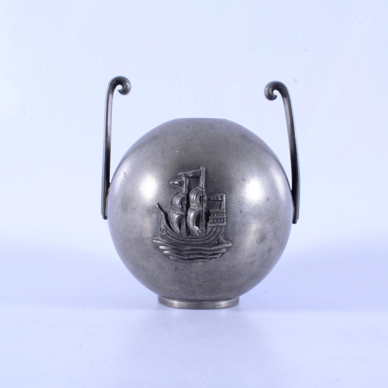 VASE, pewter, Art Deco, 1930s.