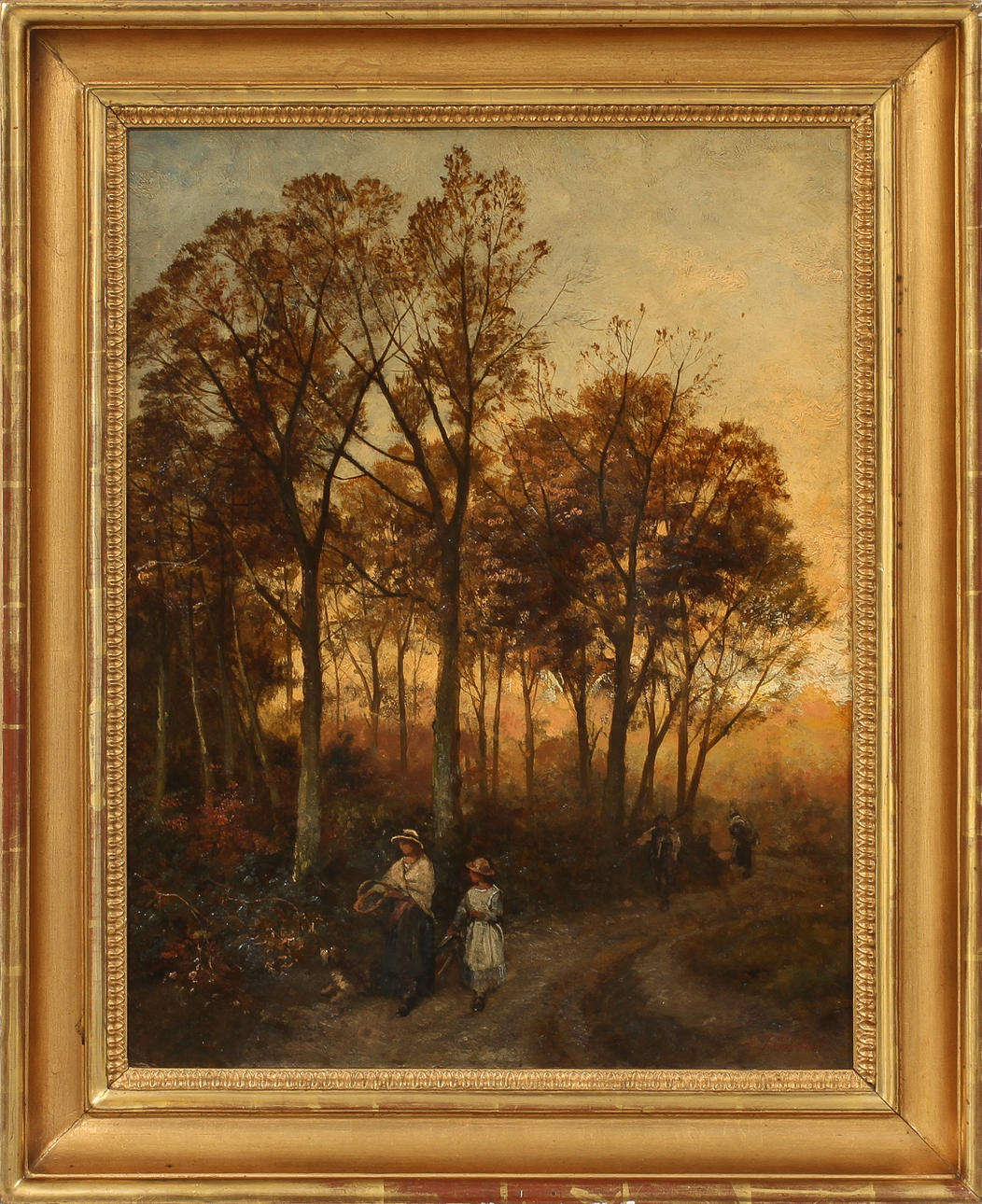 EDWARD JOHN COBBETT. Olja på pannå, England, (1815-1899).