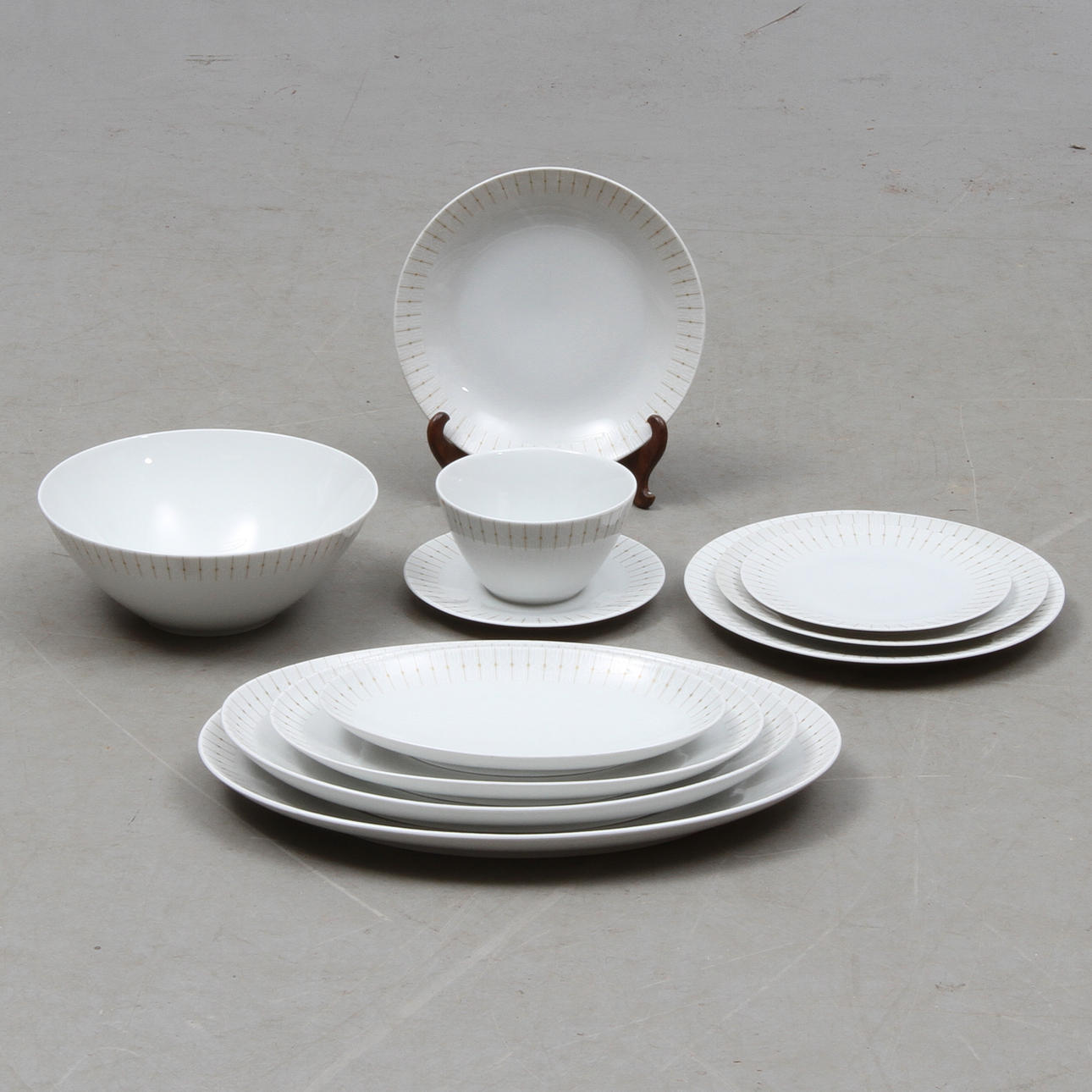 MATSERVIS, porslin, Zeh-Scherzer Tyskland.