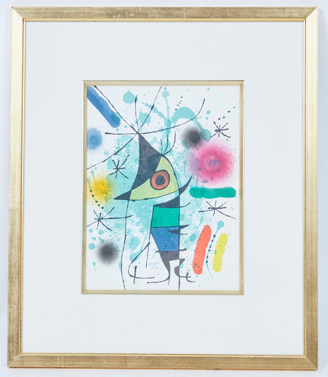 JOAN MIRÓ. Farblithografie, 'Der singende Fisch', 1972.