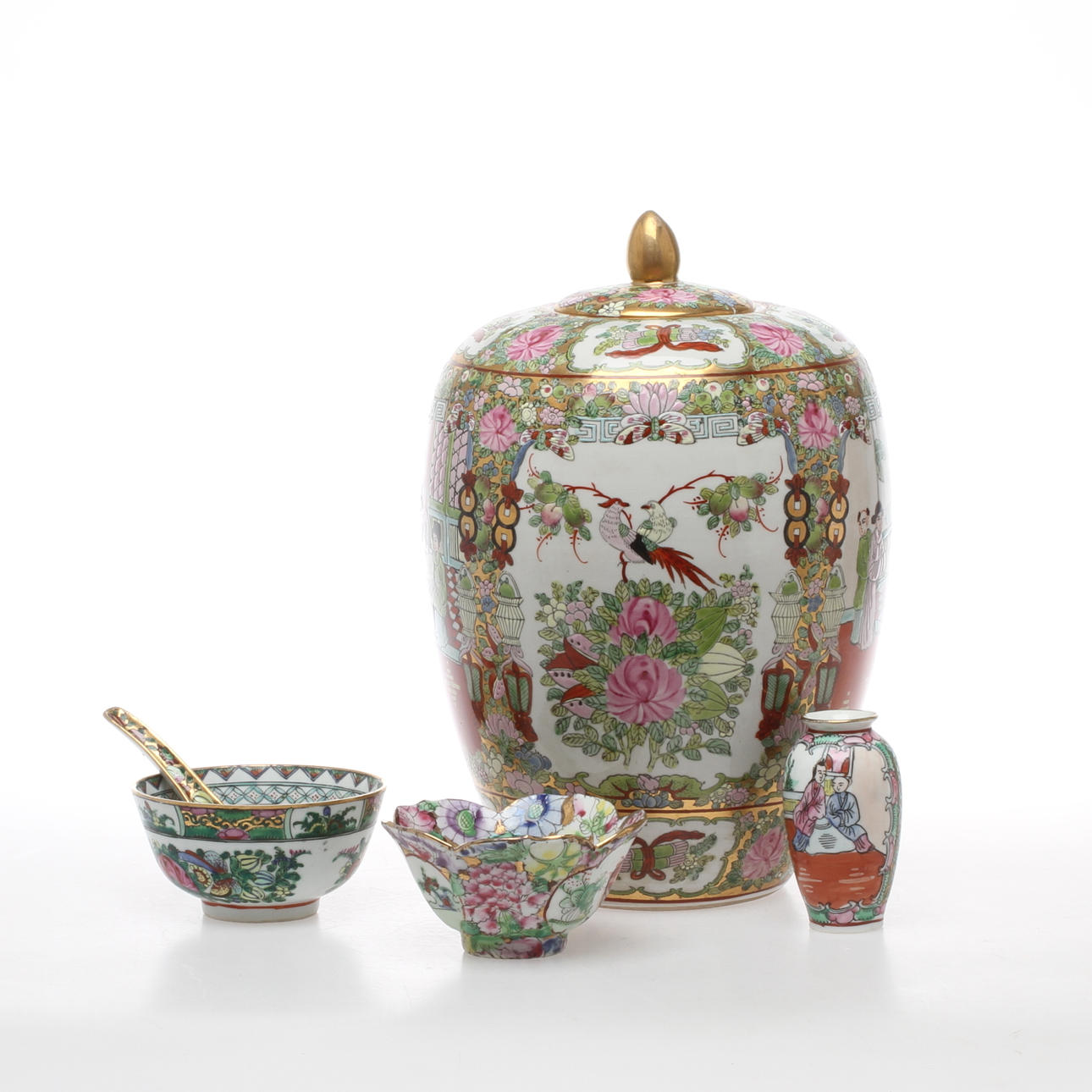 PARTI PORSLIN, 5 delar, Kanton, Kina.