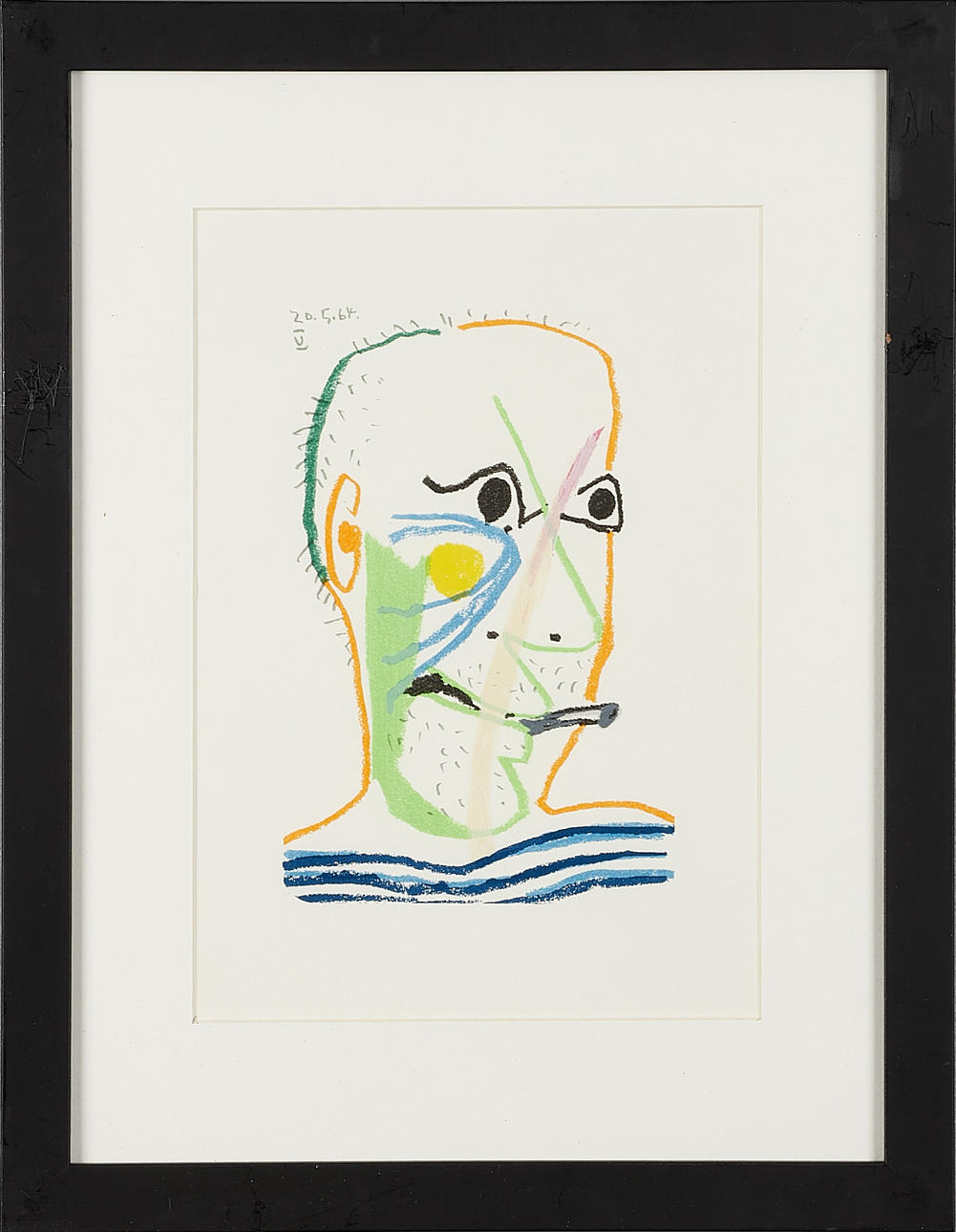 AFTER PABLO PICASSO. from "Le Goût de Bonheur", lithograph.