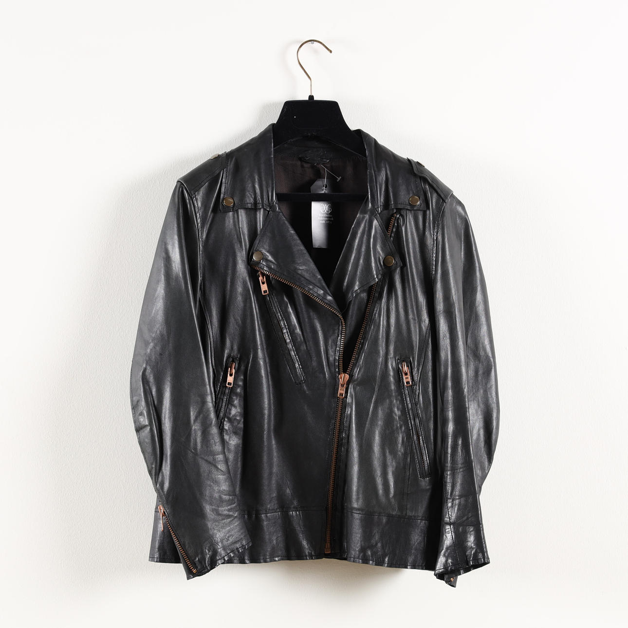 ACNE, läderjacka, storl 38.