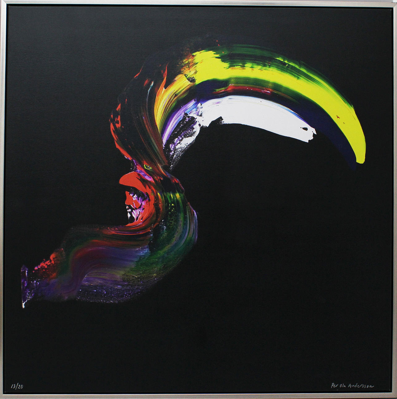 PER OLA ANDERSSON. Rörelse i färg. Gicléetryck. Signerad. 13/20.