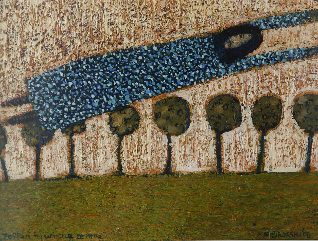 MICHAL SIKORSKI. "Zostań tej wiosny ze mną", (Stay with me this spring), acrylic on Board, signed and dated 06.