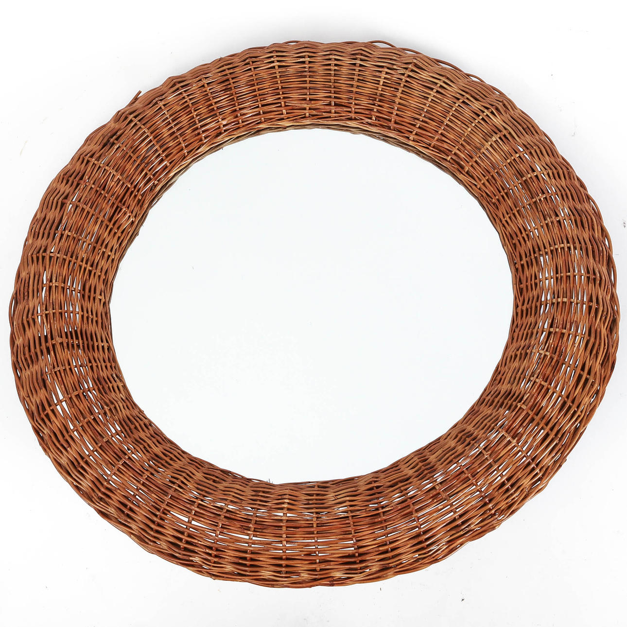 MIRROR, rattan frame, "Venna" IKEA, 1990s.