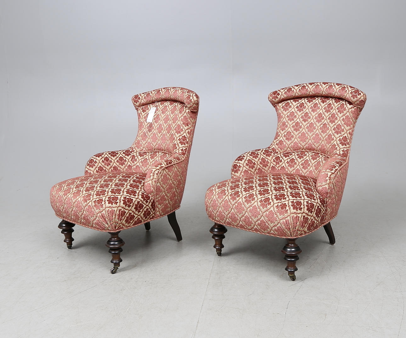 EMMAFÅTÖLJER, ett par, 1800-talets andra hälft.