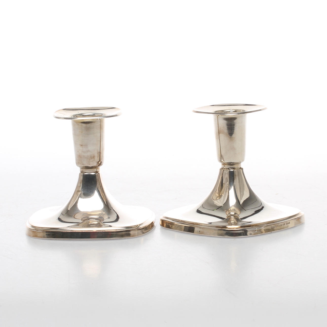 LJUSSTAKAR 1 par, silver, Ceson, T Eldh, Göteborg, 1984.