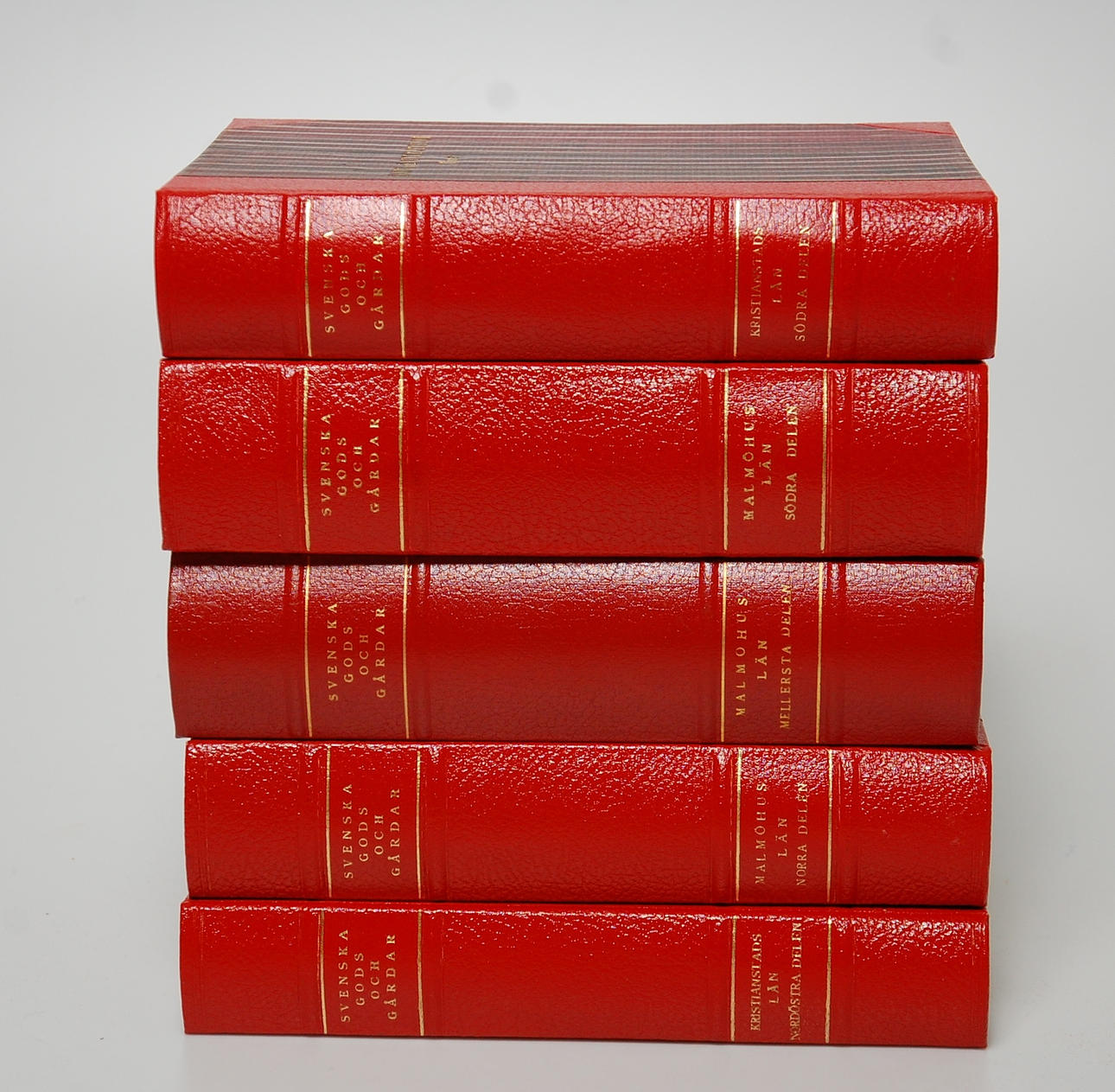 BOKVERK, 5 delar, " Svenska Gods och Gårdar ".