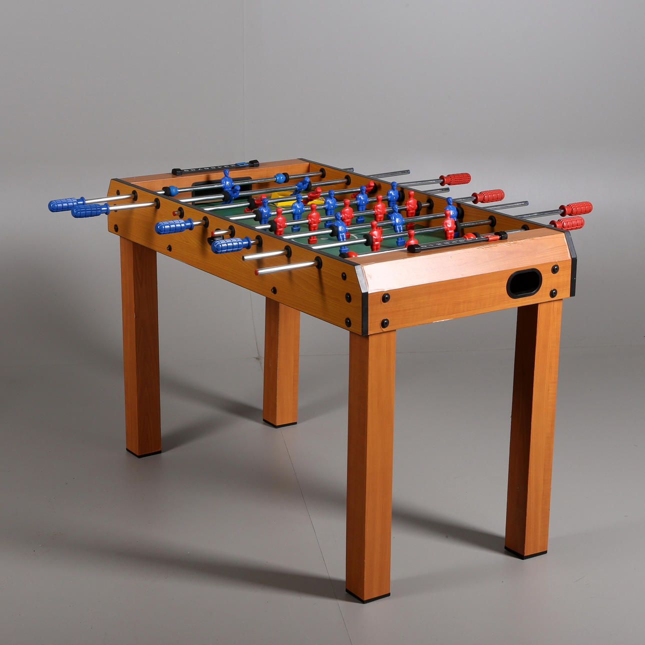 FOTBOLLSSPEL, Large Table de Jeu Babyfoot en Bois. Made in Frankrike.