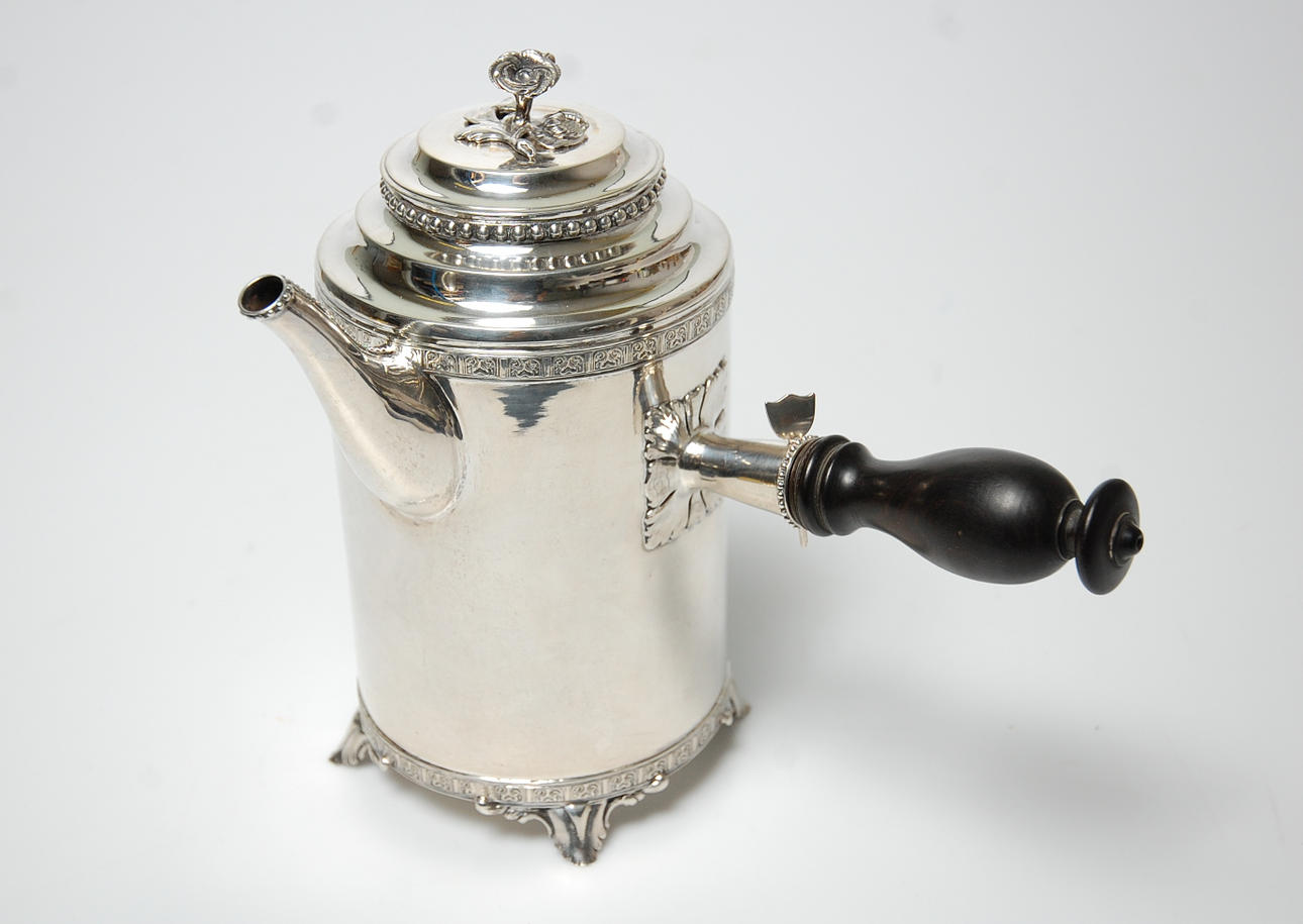 KAFFEKANNA, silver, stämplad Olof Yttraeus, Uppsala 1786.