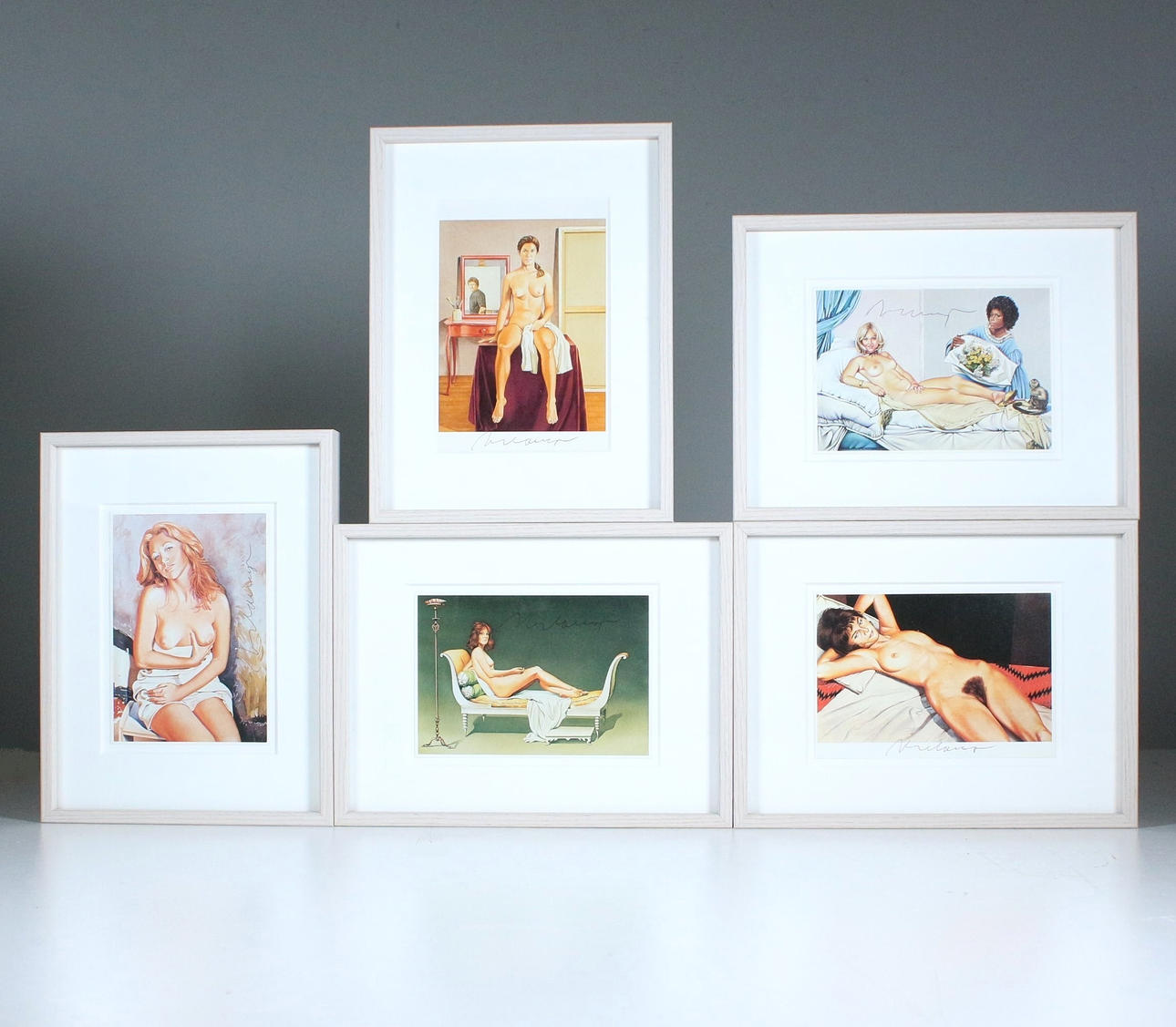 MEL RAMOS. 'Nudes', prints, signed.
