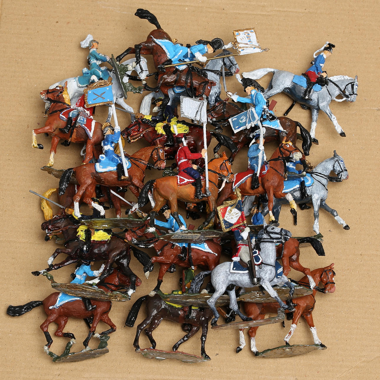 PEN FIGURES approx. 17 riders, many marked HE (Holger Eriksson).