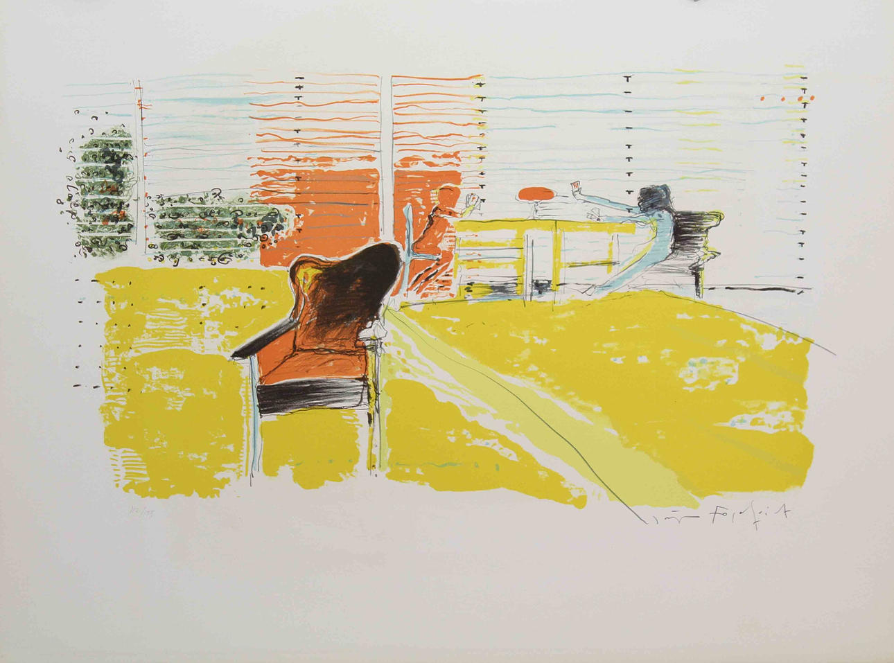 Parti konst (4). Div. tekniker. Bl.a. Jörgen Fogelquist och Björn Krestesen.