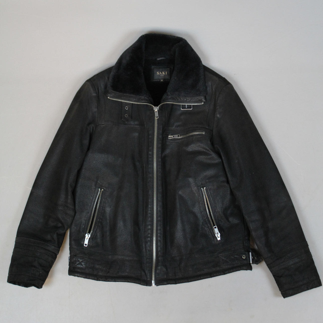 LEATHER JACKET, SAKI. Sweden.