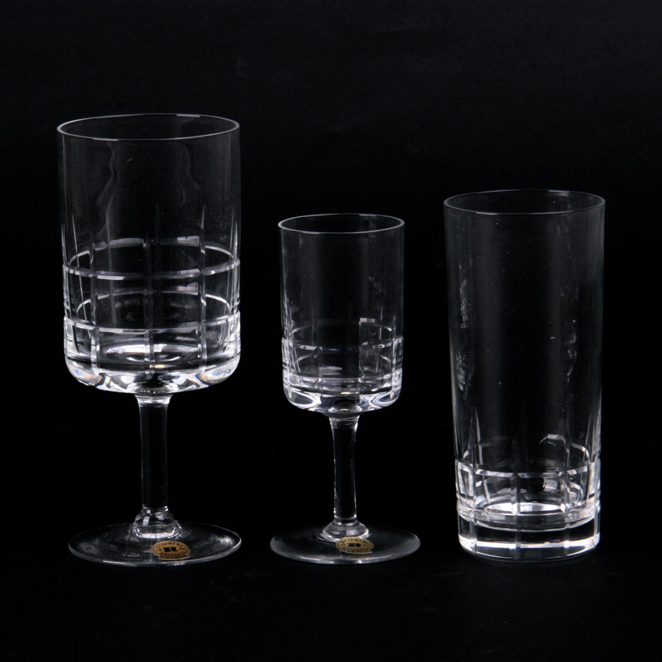 SERVISGLAS, 12 delar, Reijmyre, 1900-talets sista hälft.