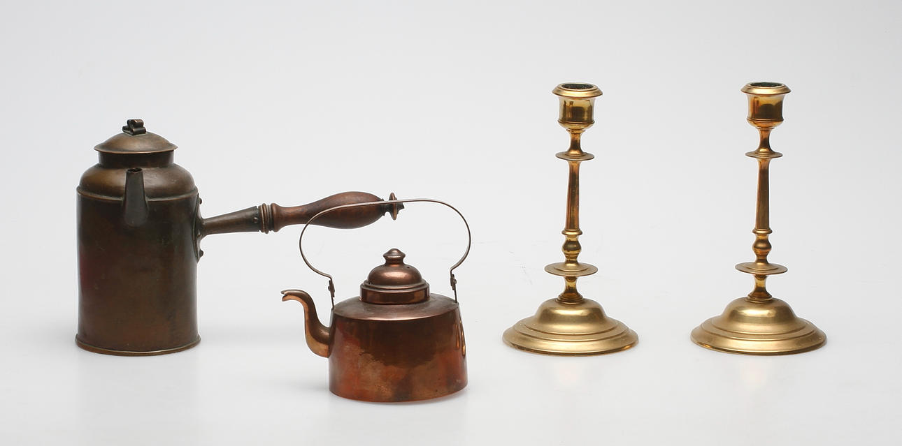 KOPPAR och MÄSSING, 4 delar, bland annat Skultuna.