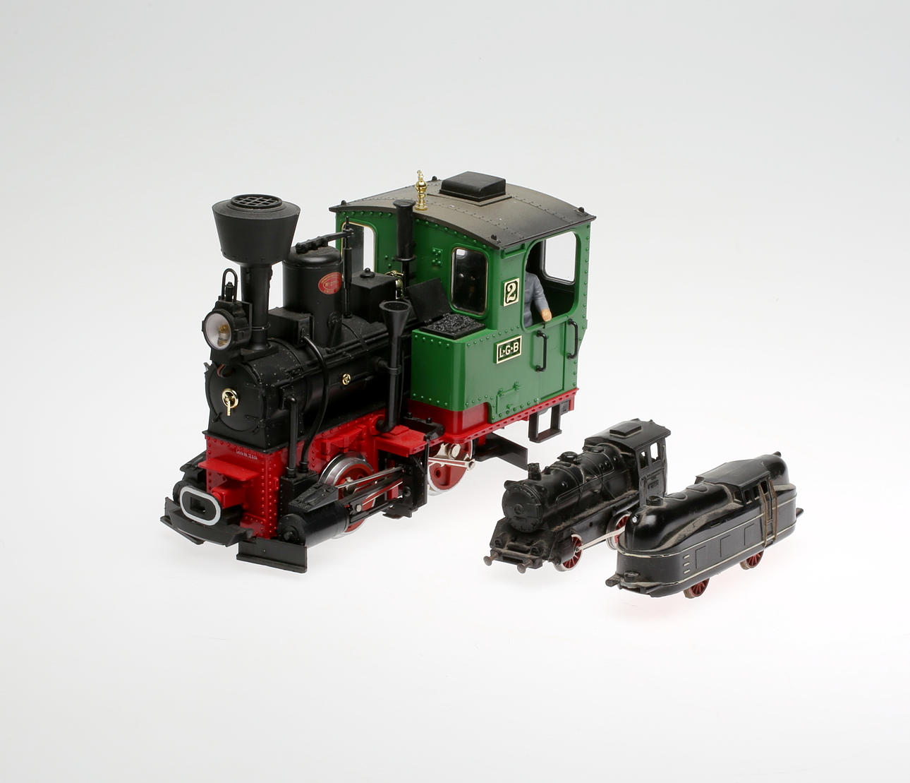 MODELLTÅG, 3 st, Tyskland, 1900-tal.