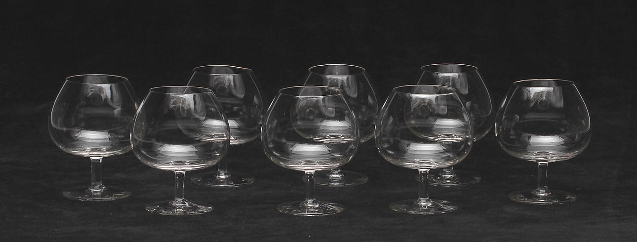 CONYAK DOUBLE, 8 pcs. Probably for tasting, 20th century.