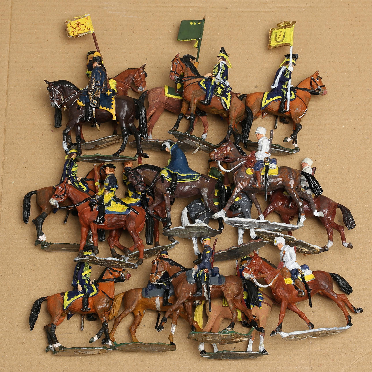 TIN FIGURES HE (Holger Eriksson), approx. 20 riding.