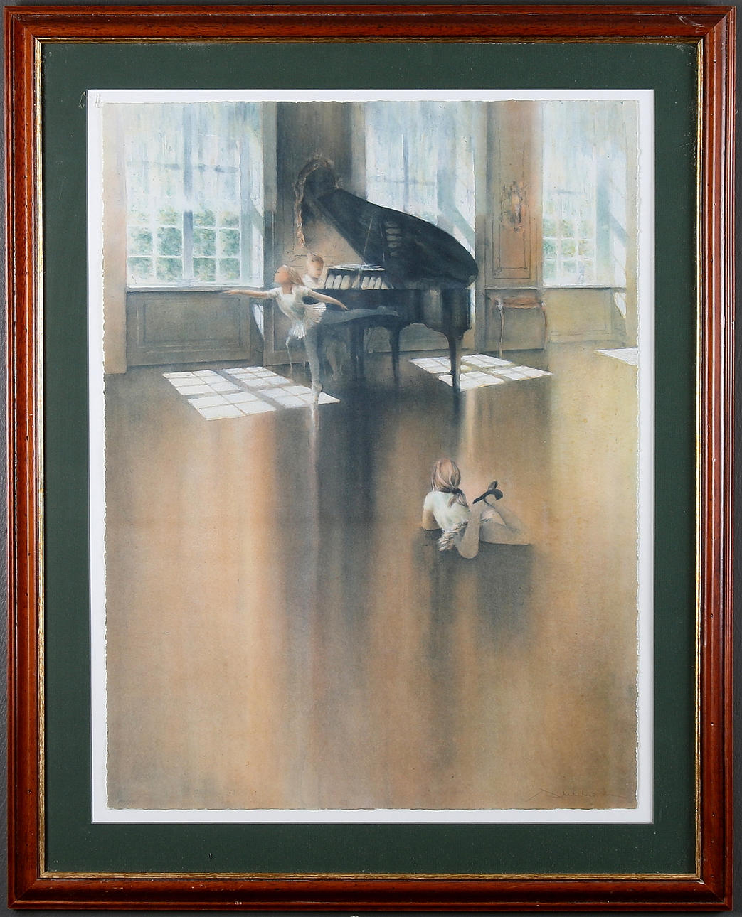 AL WAGIELLA. Akvarell på papper, signerad.