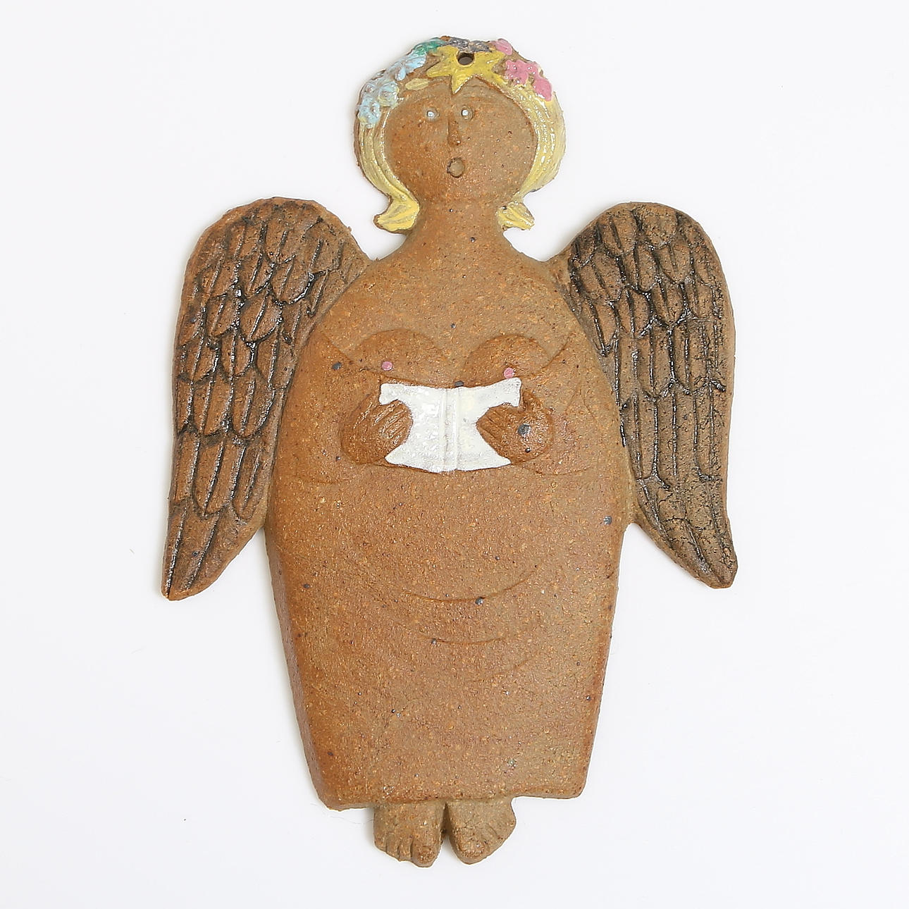 STIG LINDBERG, lergods, relief, "Pepparkaksserien" signerad, studiohanden. Gustavsberg.