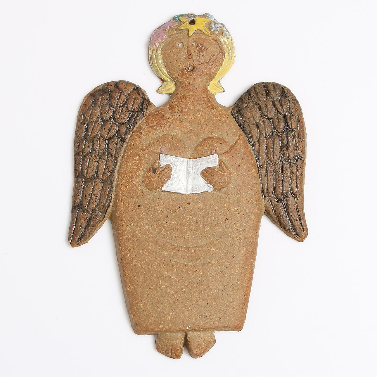 STIG LINDBERG, lergods, relief, "Pepparkaksserien" signerad, studiohanden. Gustavsberg.