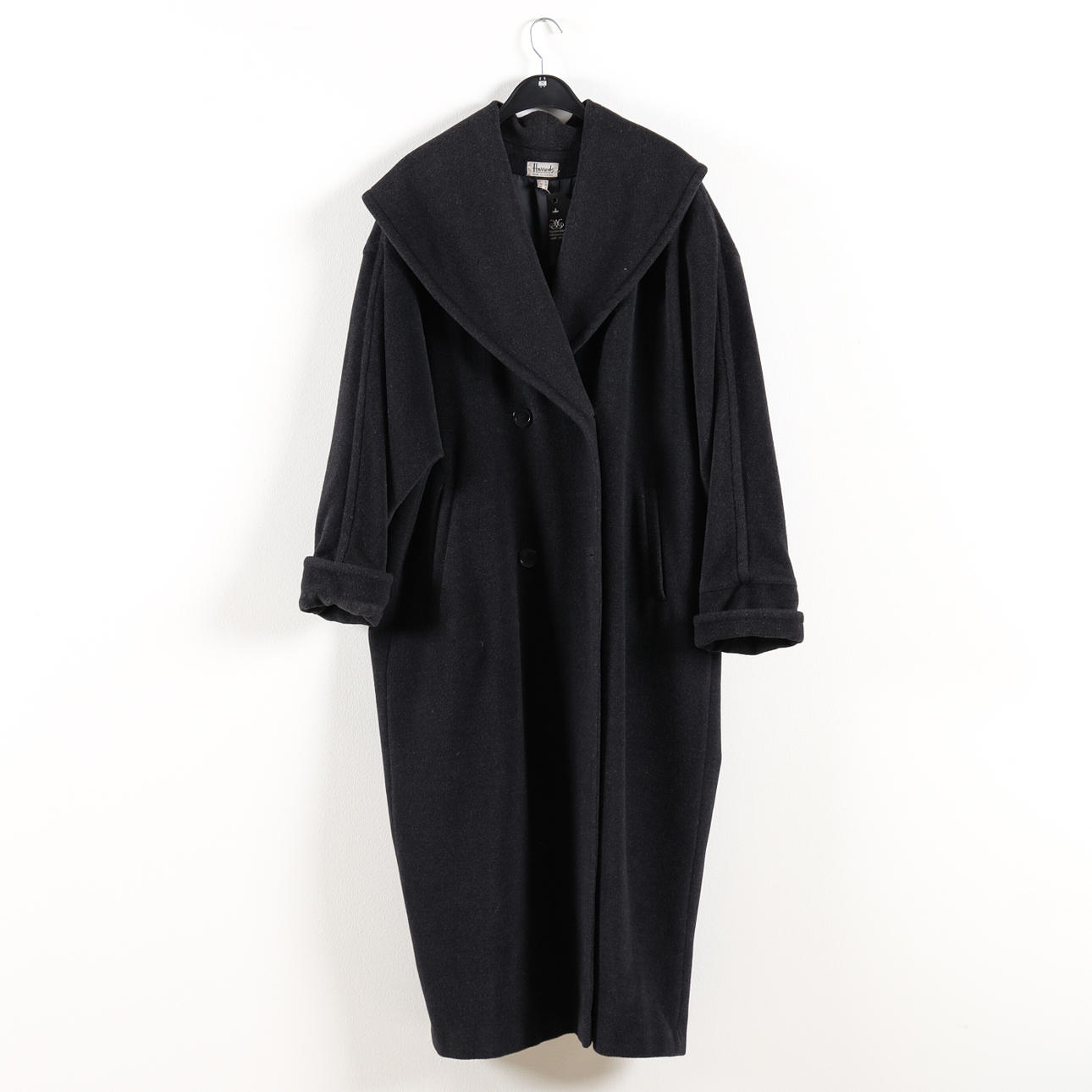 HARRODS, Mantel aus Merinowolle, Größe 40.