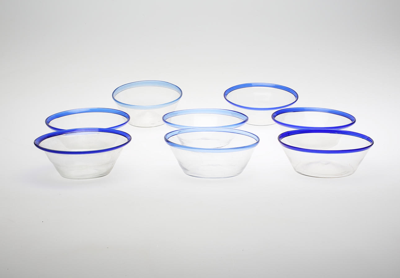 FILBUNKSKÅLAR, 8 st. 1800-tal.