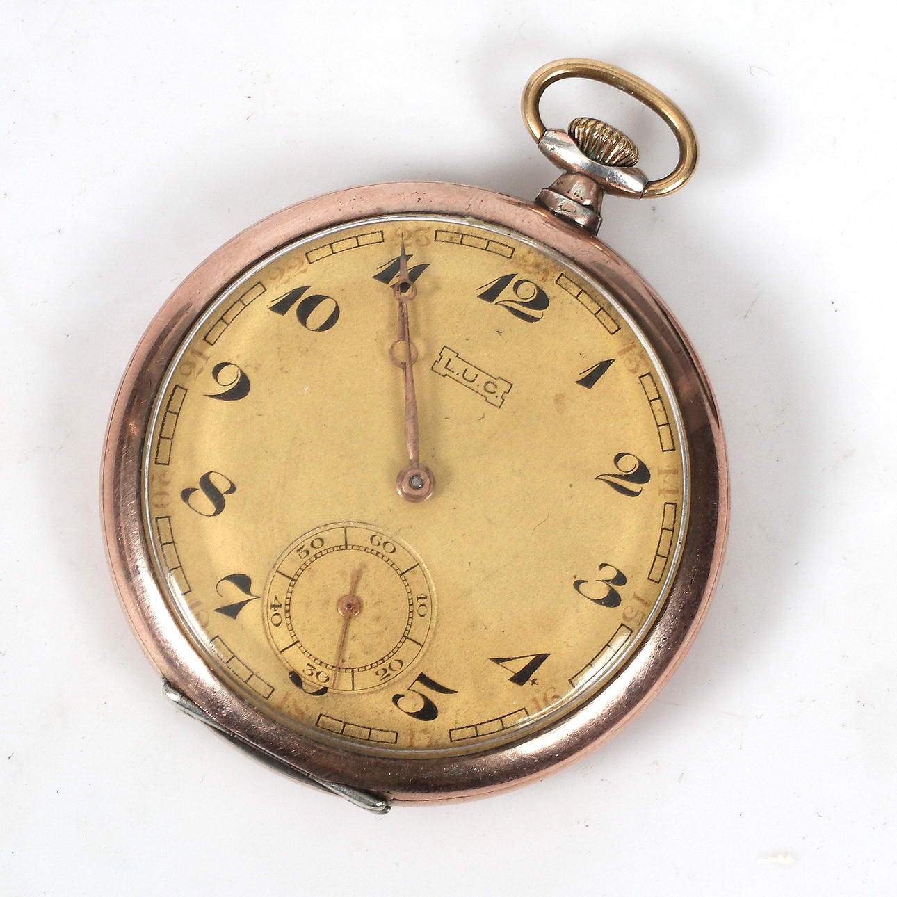 POCKET WATCH; LUC, silver housing, 18/1900s.