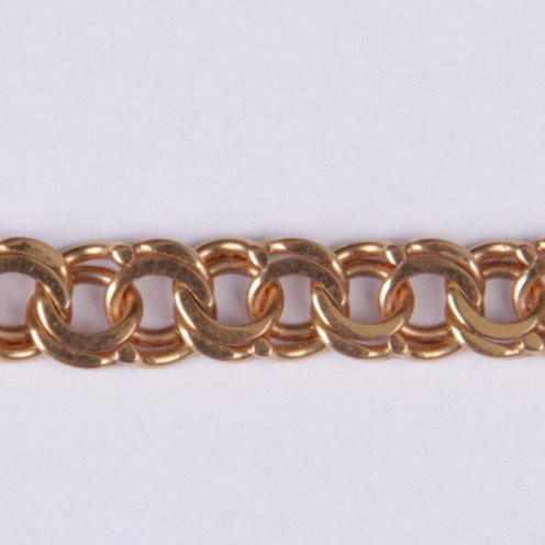 COLLIER, "Bismarck", 18k guld, vikt ca. 10 gram.