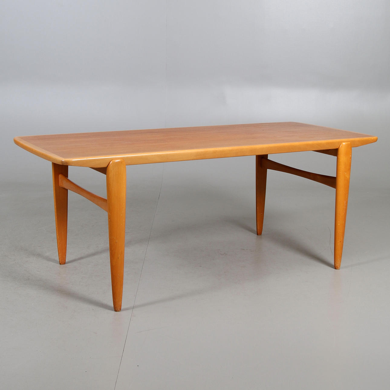 COFFEE TABLE, teak, 1950s/60s.