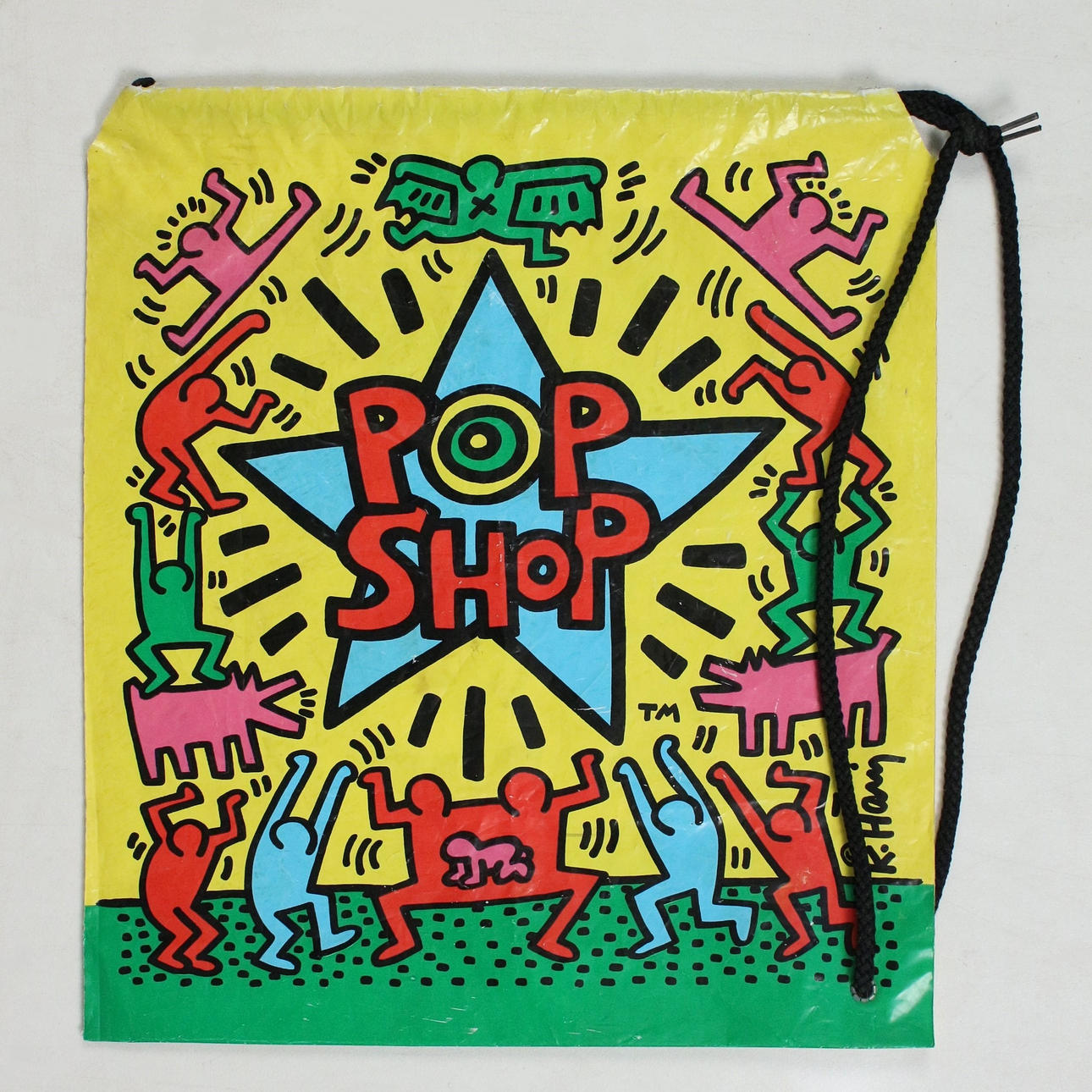 KEITH HARING. Nach. 'Pop Shop', Original-Tüte.