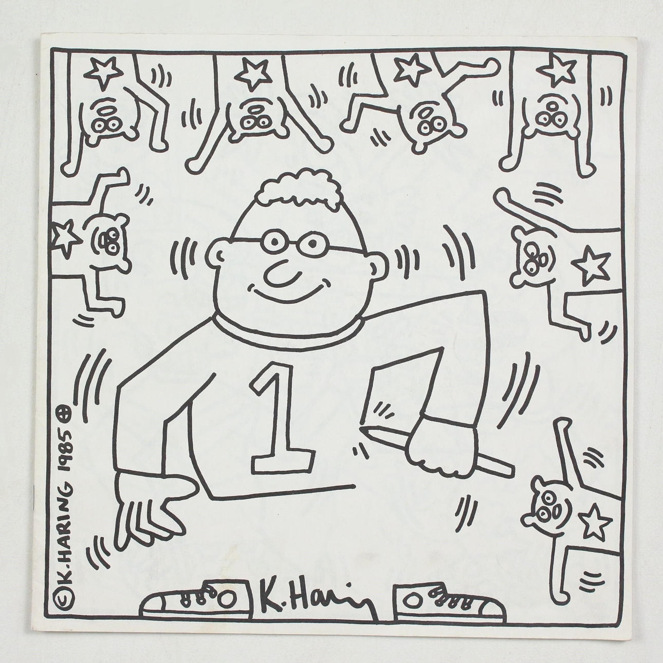 KEITH HARING. A. 'El libro para colorear de Keith Haring, 1985.