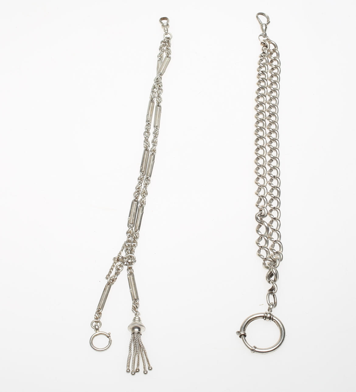 KLOCKKEDJOR, 2 st. Silver.