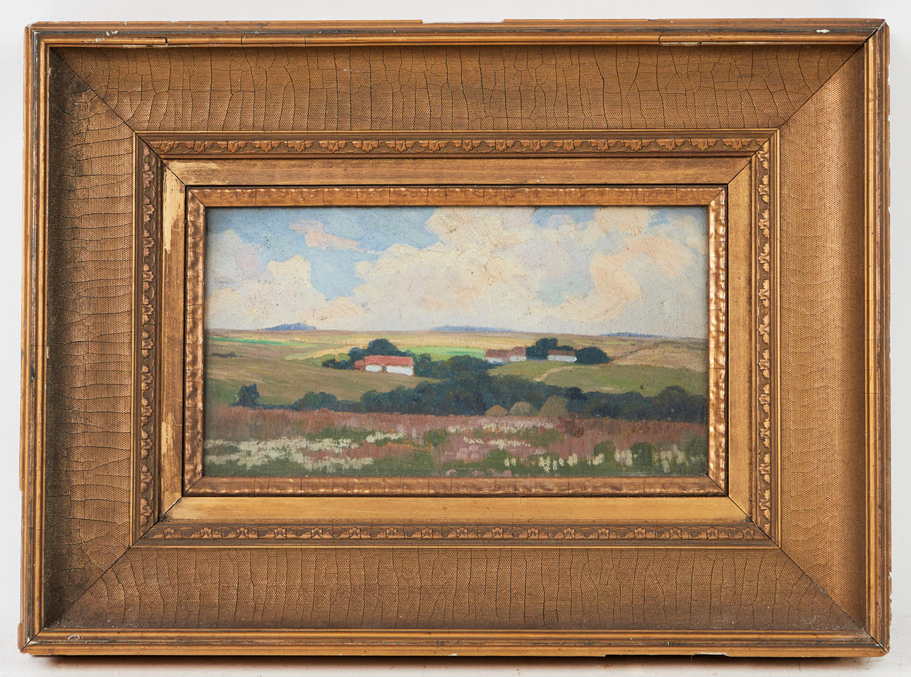 ERNST HARDT. Gemälde, Wolkenstimmung.