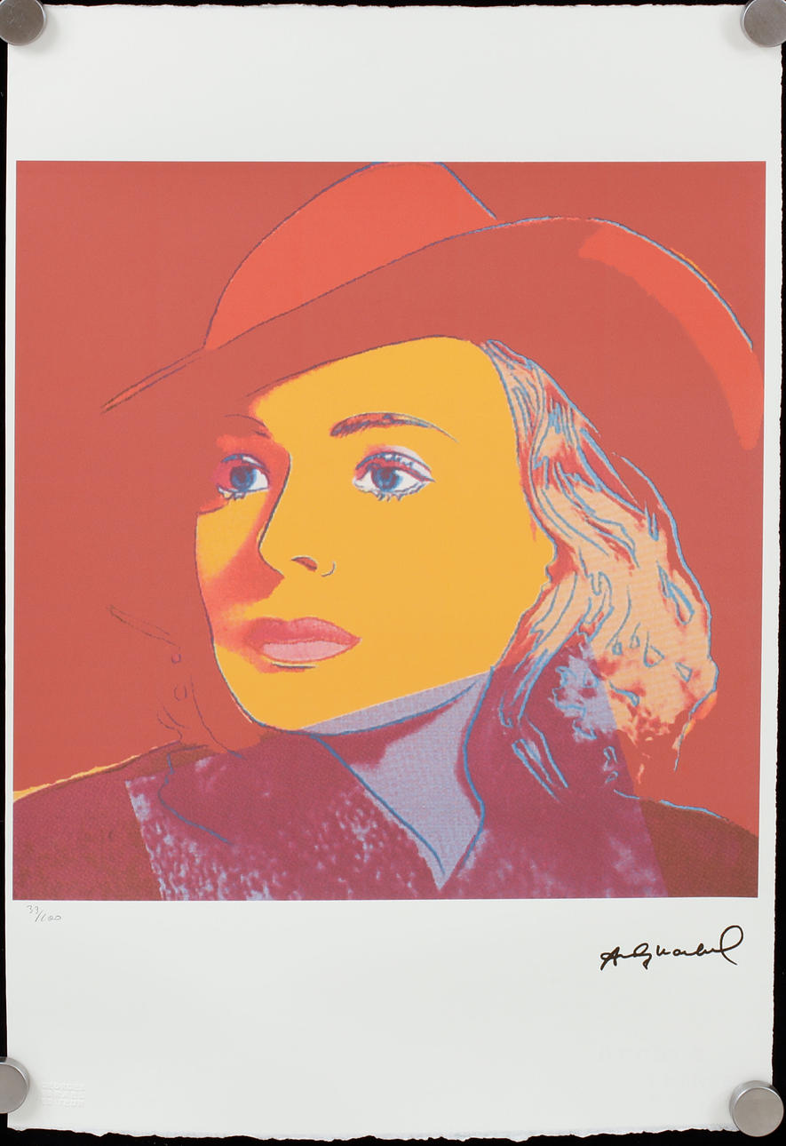 ANDY WARHOL. Efter. 3 st, litografier, signerade i trycket.