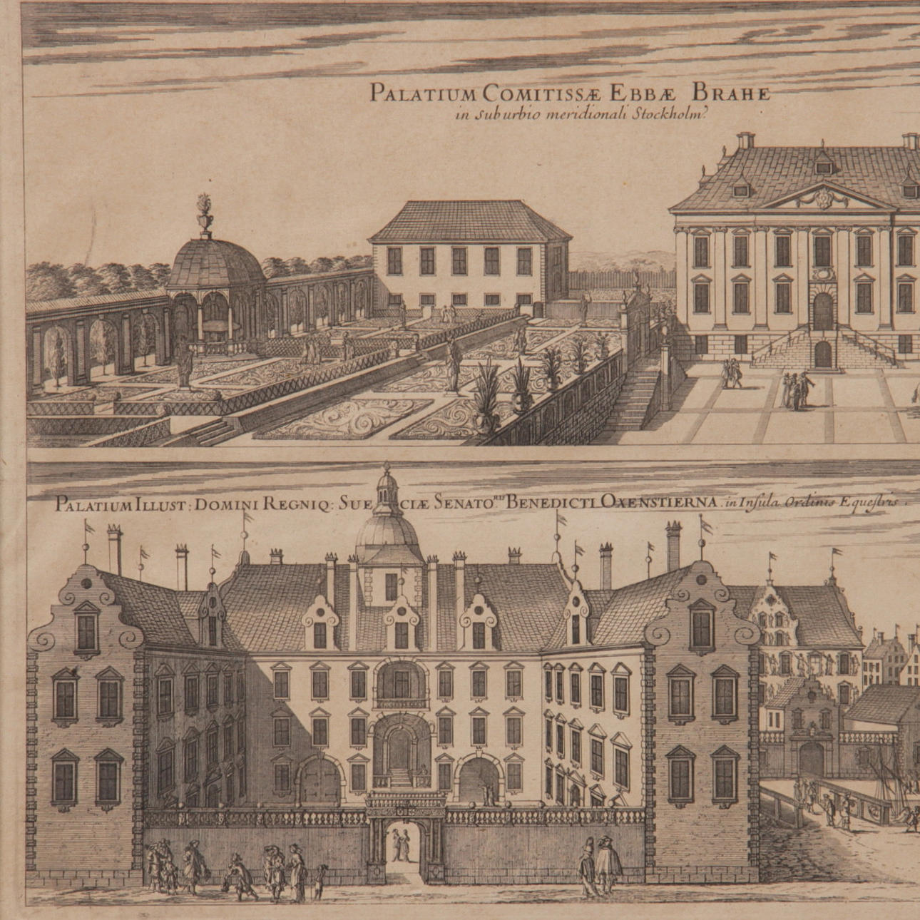 ERIC DAHLBERG. Kopparstick, 1700-tal.