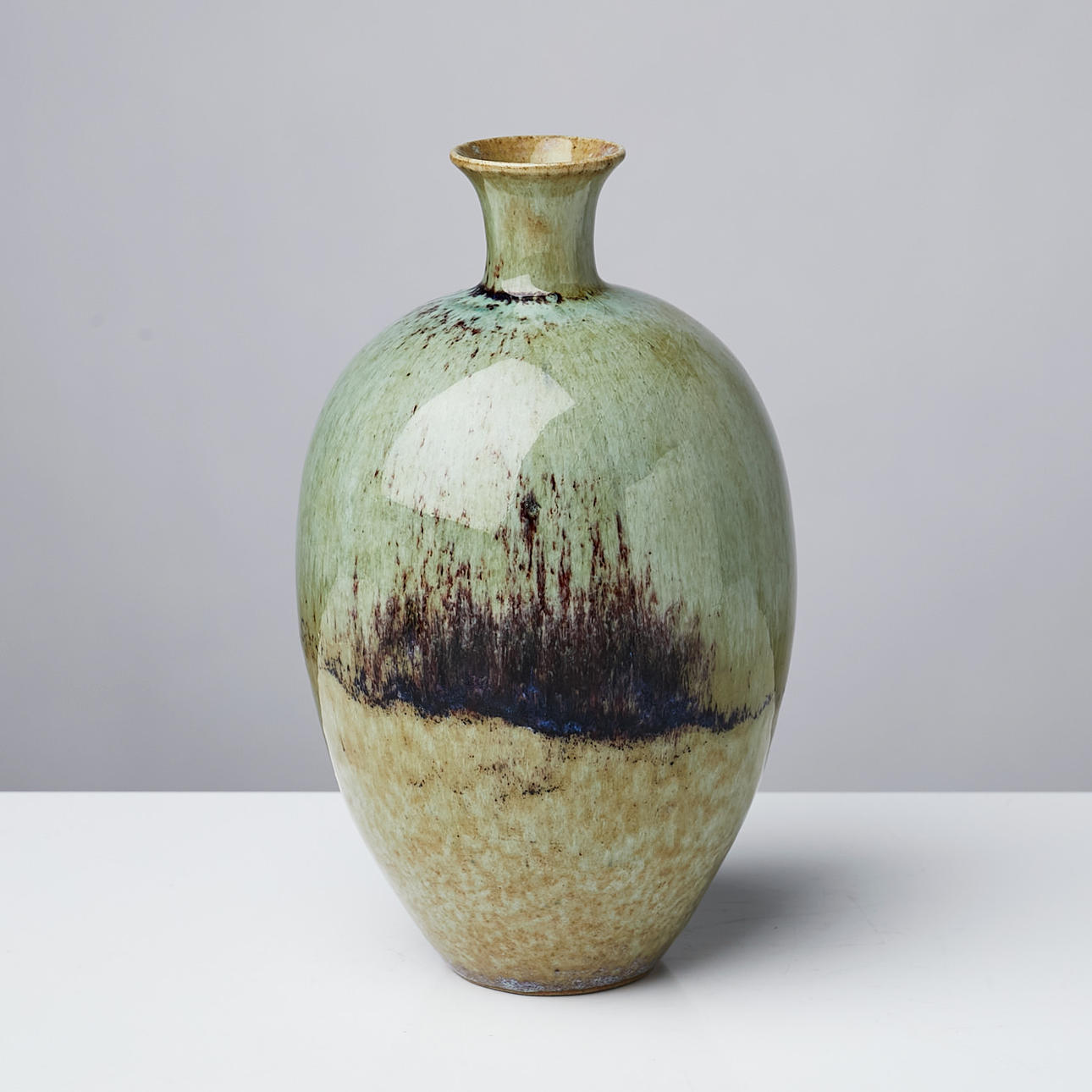 ERIK GRANQUIST, Vase, Steinzeug, glasiert, signiert.