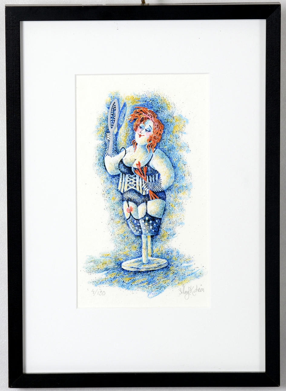 MAY K LEON. Färglitografi.