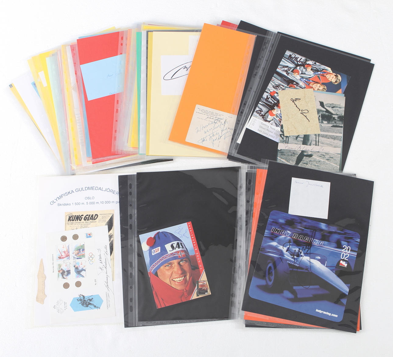 PARTI AUTOGRAFER samt IDOLBILDER, ej identifierade, ca 100 st (1).