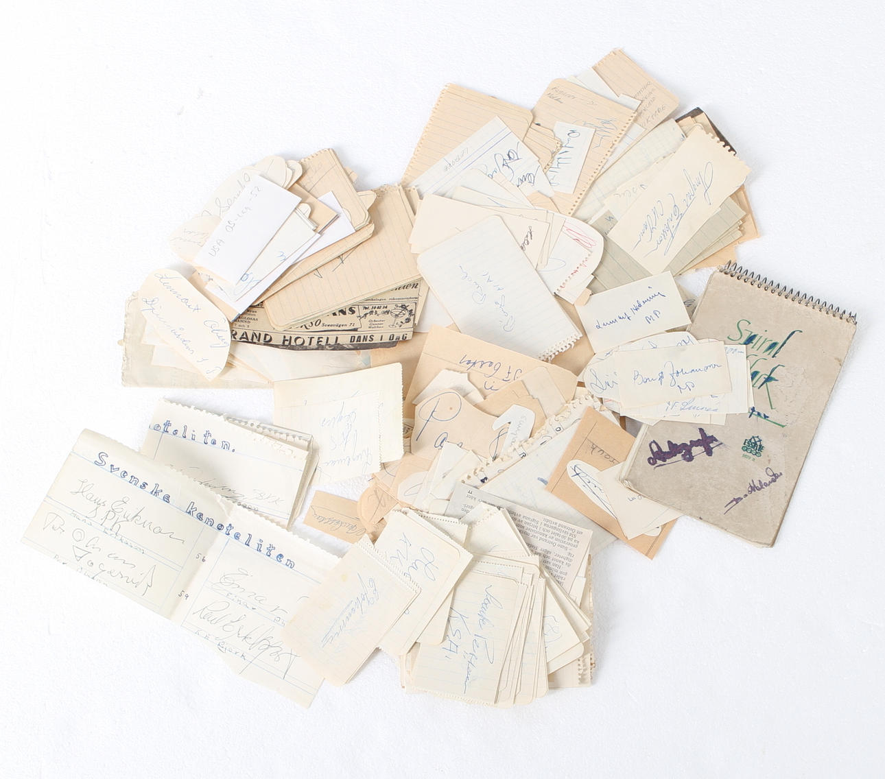 STORT PARTI AUTOGRAFER, idrott, ej identifierade.