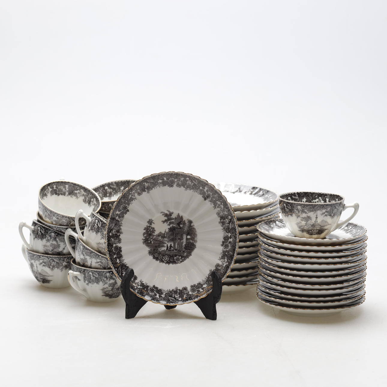 KAFFEESET, 25-teilig, "Alt England", Roßlau.