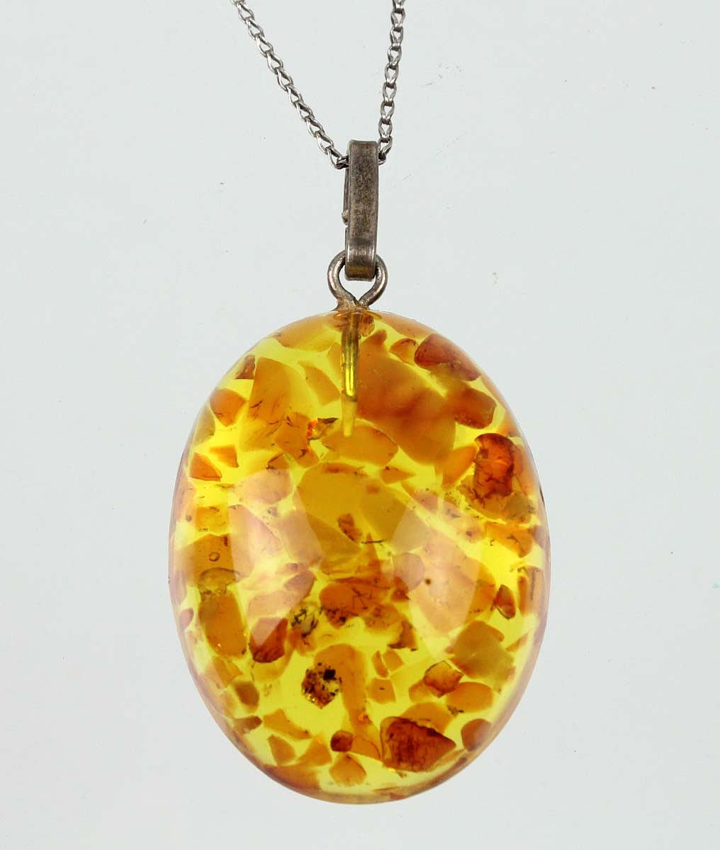 BERNSTEIN ANHÄNGER FISCHLAND SCHMUCK.