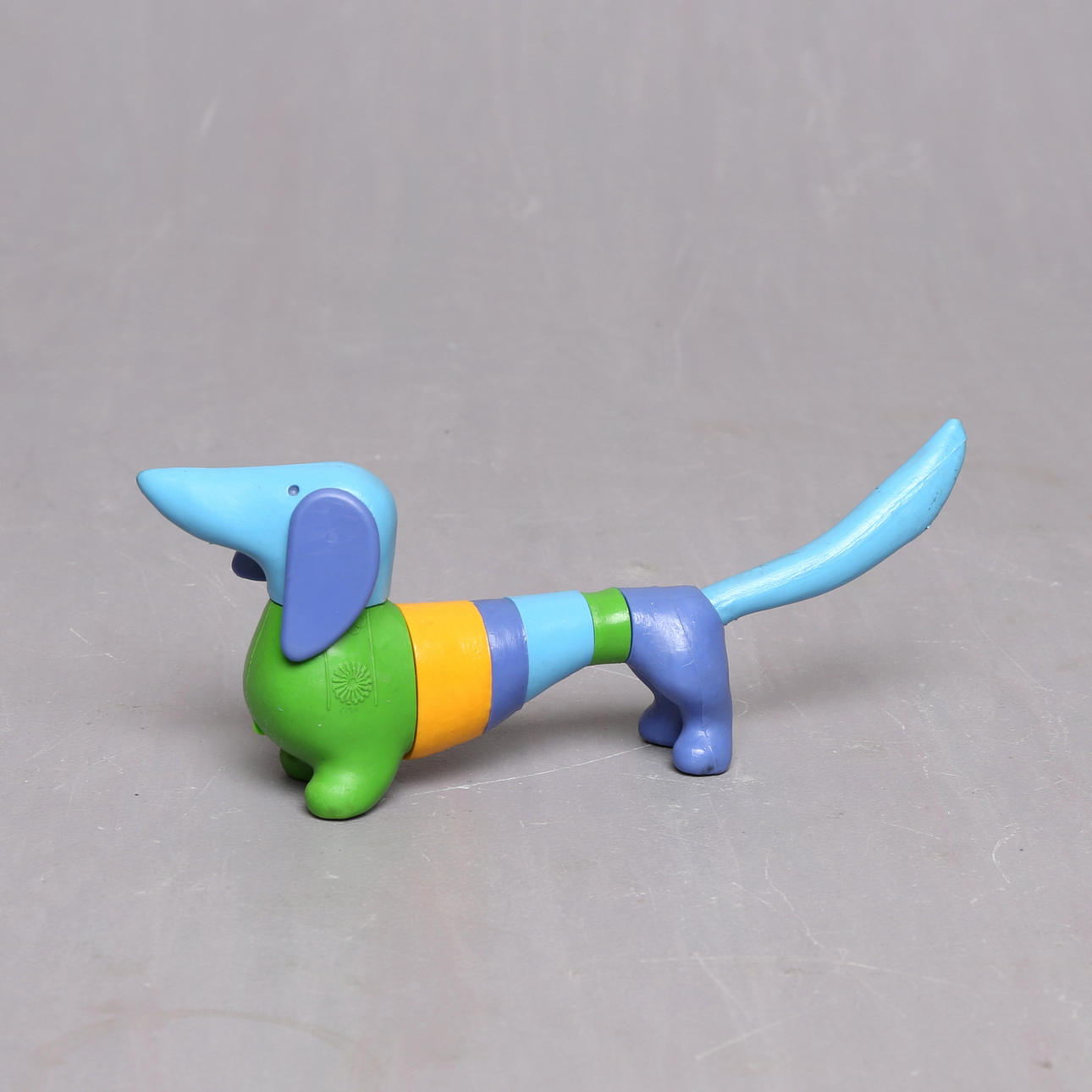 OLYMPIAMASKOTTCHEN, Plastik/Gummi, "Waldi", Schleich & Co, München 1972.