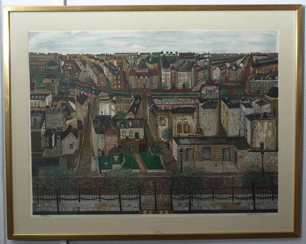 ARVID WIDERBERG. Litografi,numrerad 333/360, signerad och daterad 76.