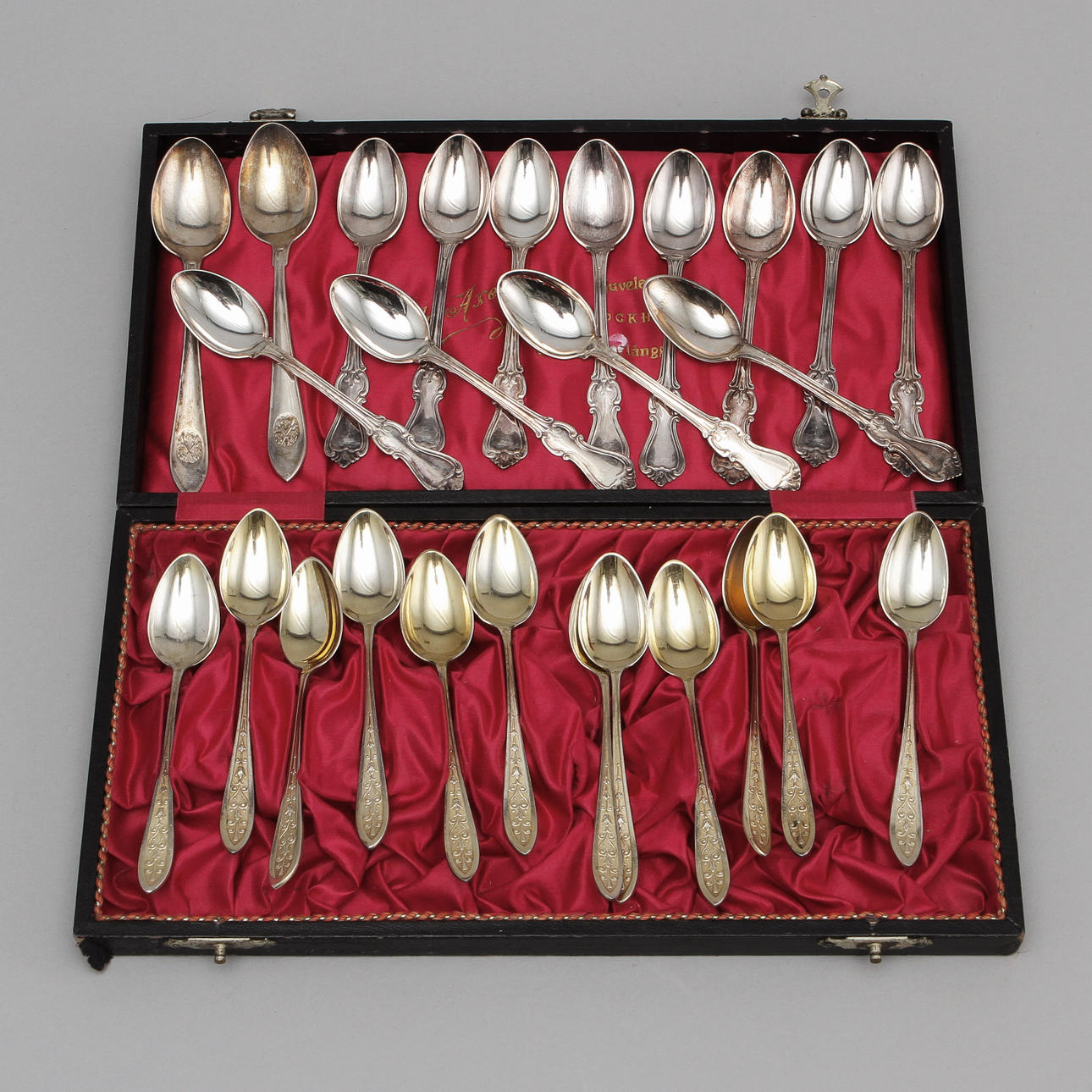 TESKEDAR, 26 delar, silver. Vikt ca 306g.