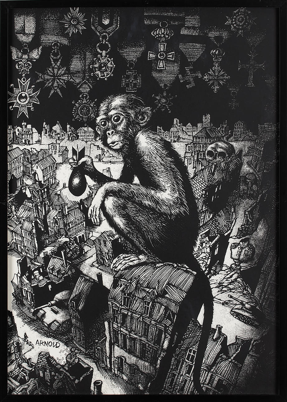 HANS ARNOLD. Affisch, Harmageddon.